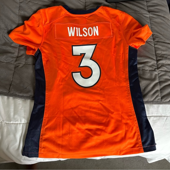 NEW Denver Broncos Russel Wilson #3 Orange Game Jersey Small - Picture 4 of 4
